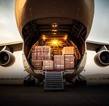 Air freight cargo plane service