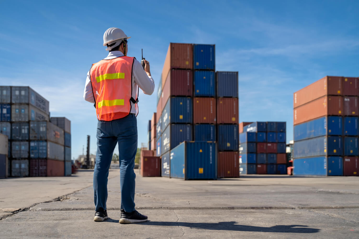 Logistics manager at shipyard warehouse